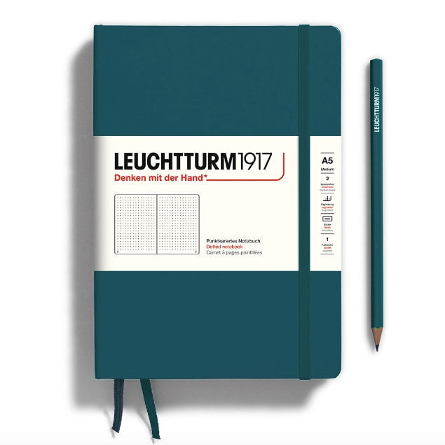 leuchtturm1917 - A5 Hardcover M - Pacific Green - Dotted