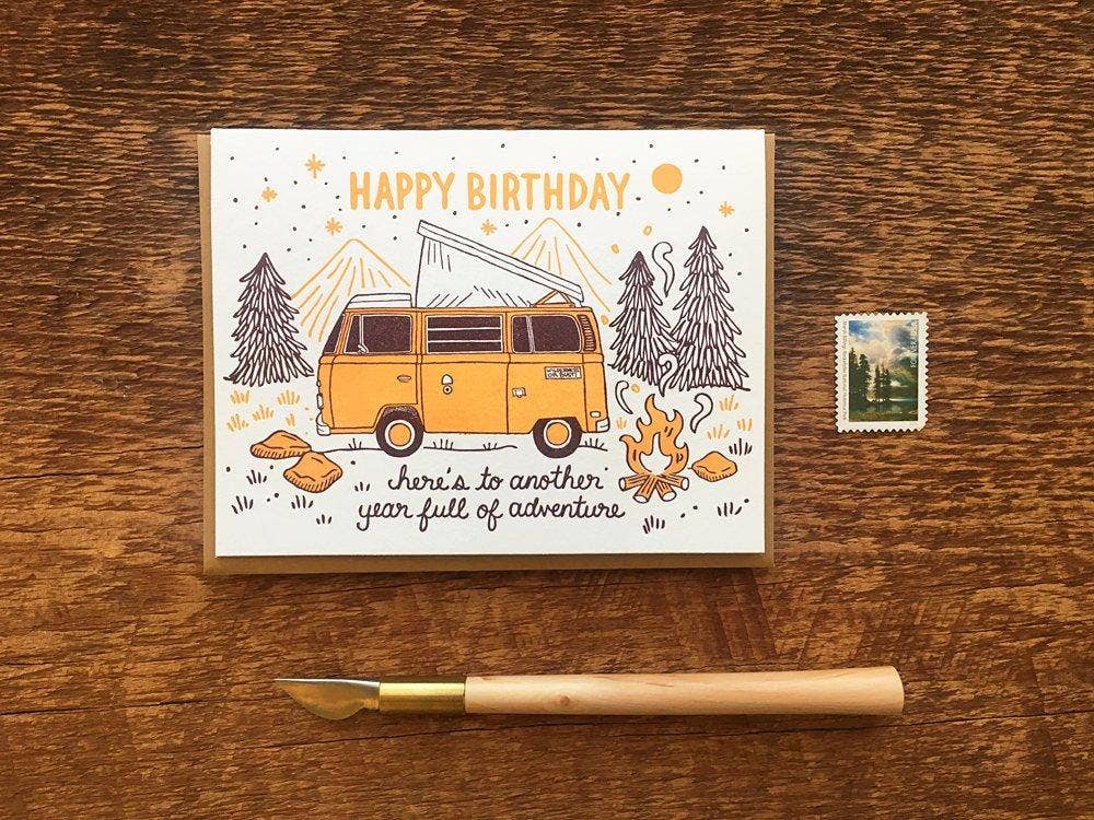 Noteworthy Paper - Birthday Camper Card