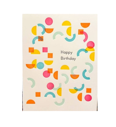 Ilee Papergoods - Neon Noodles  Birthday A2 Card