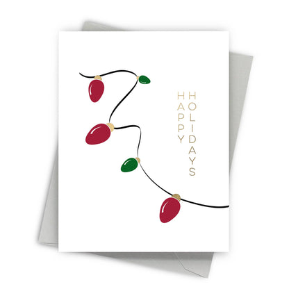 Fine Moments - Strung Lights Modern Holiday Greeting Cards