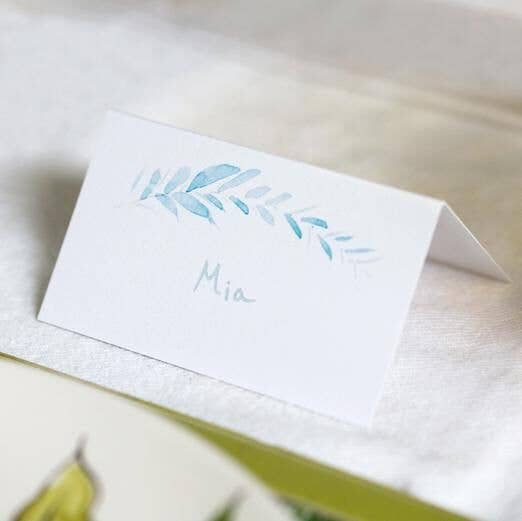 Isa Salazar - Eucalyptus Place Cards, Set of 24