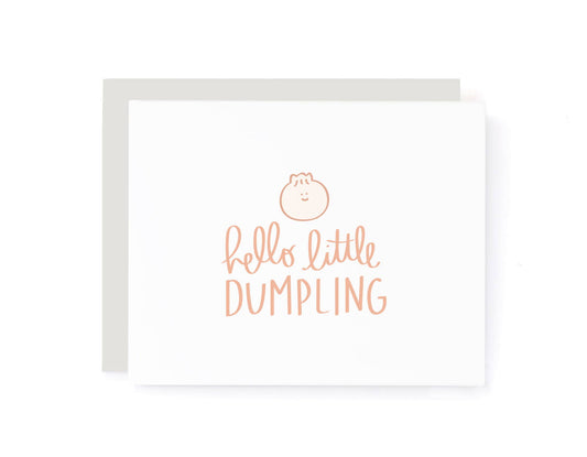 A Jar Of Pickles - Hello Little Dumpling Congrats Baby Card