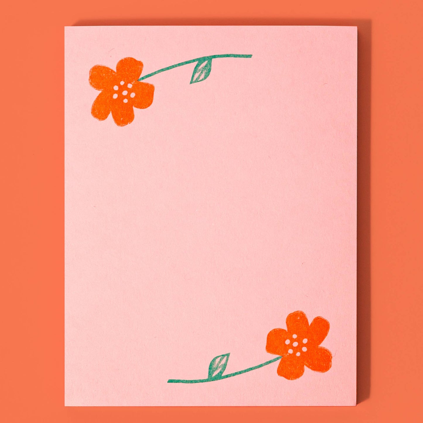 Bromstad Printing Co. - Flower Pair - Risograph Notepad