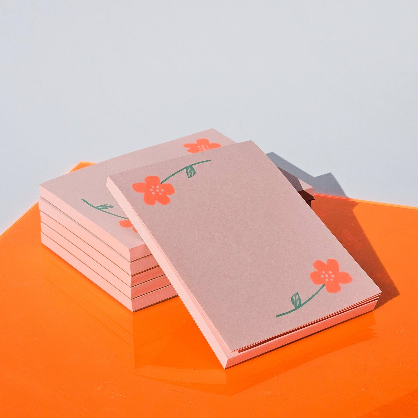 Bromstad Printing Co. - Flower Pair - Risograph Notepad