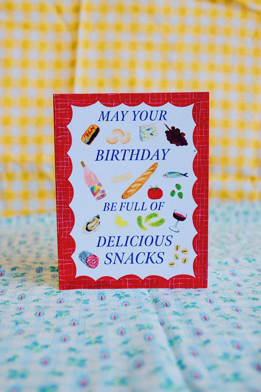 Small Adventure - Delicious Snacks Bday Card