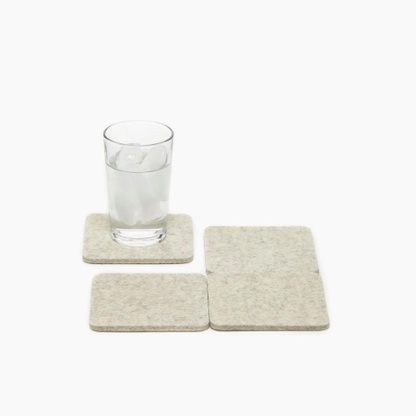 Graf Lantz - Heather White - 4 pack coasters