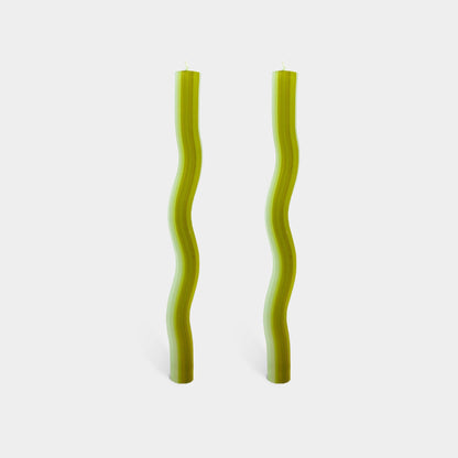 Lex Pott - Wiggle Candles by Lex Pott - Green (2 pack)