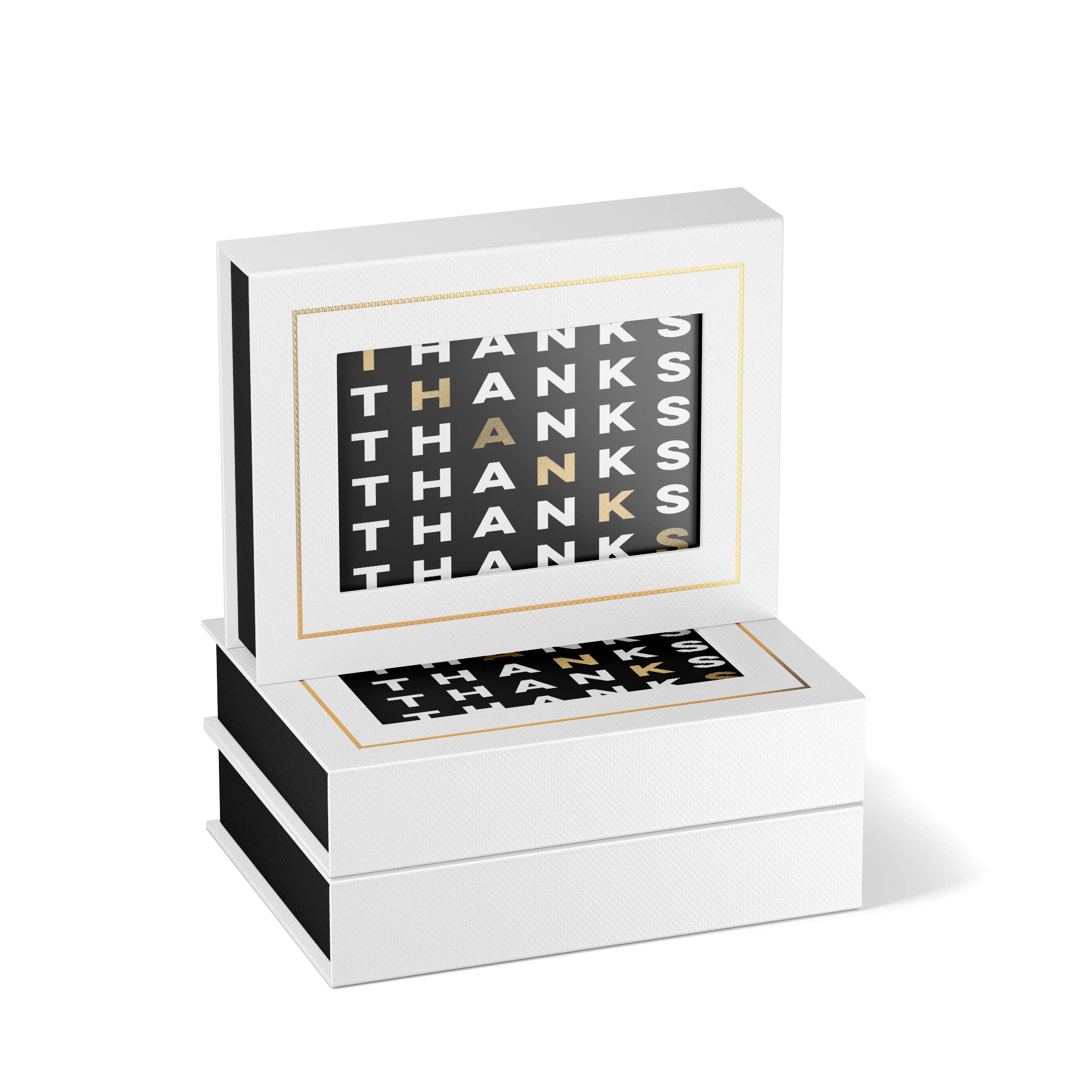 Postscript Cards Fine Moments - Stepped Thanks Boxed Thank You Cards – post.script.