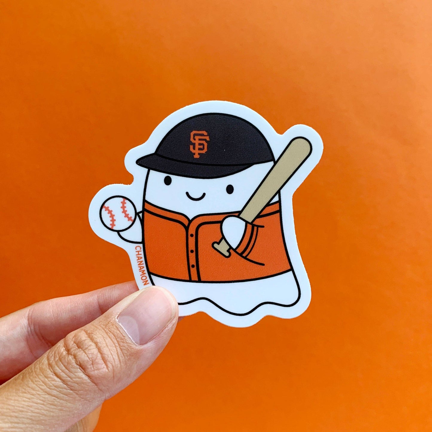 Maison Chanamon - SF Giants Baseball Ghost Sticker