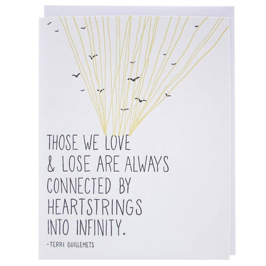 Smudge Ink - Heartstrings Quote Sympathy Card