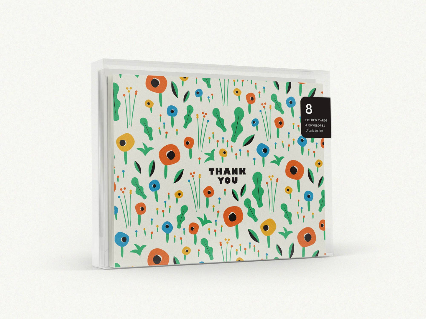 My Darlin' - Poppy Field Floral Pattern Thank You Card