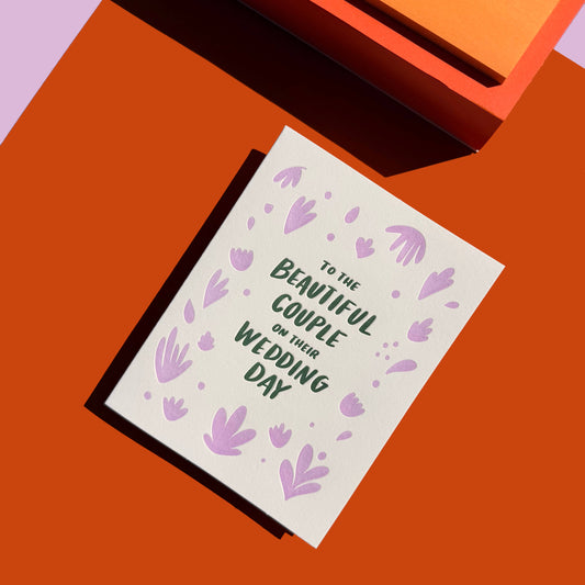INK MEETS PAPER - Beautiful Couple Wedding Day wedding card