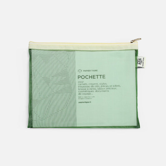 Papier Tigre - Mesh Pocket - Med - Green