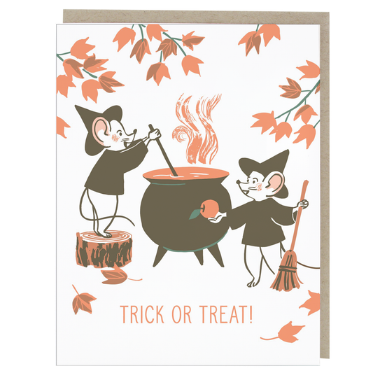 Smudge Ink - Little Witches Halloween Card