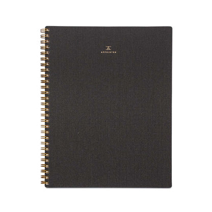 Appointed - Notebook - Charcoal Gray - Lined