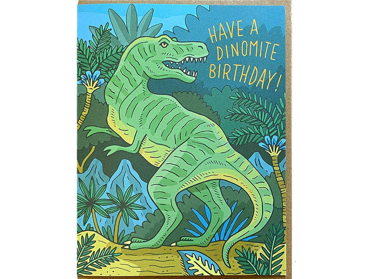 Noteworthy Paper - Dinomite Birthday Card