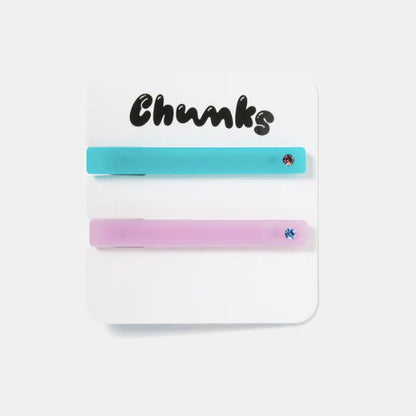 Chunks - Allie Clips - Turquoise + Lilac