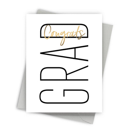 Fine Moments - Minimalist Graduation Greeting Card - Congrats Grad