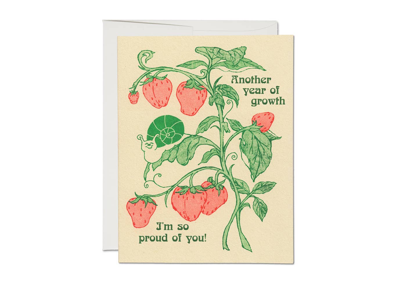 Red Cap Cards - Another Year of Growth birthday greeting card