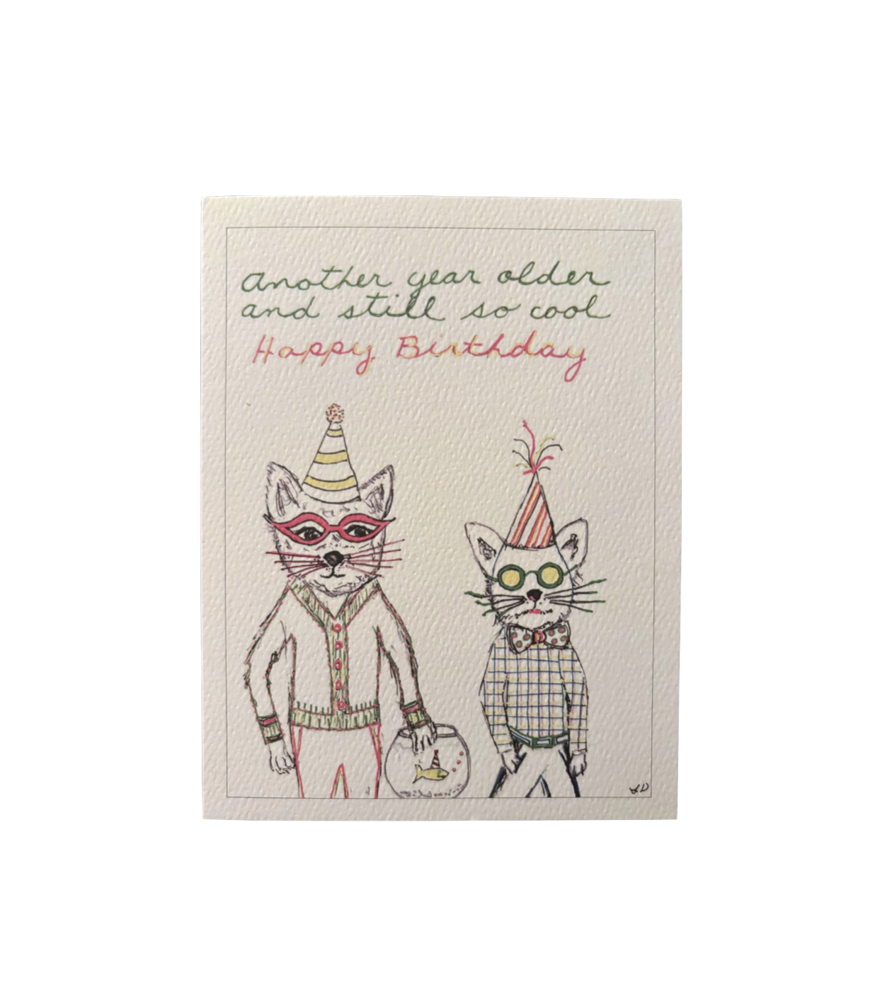 Bernie Street Studios - Still so cool happy birthday stylish cat card pet card