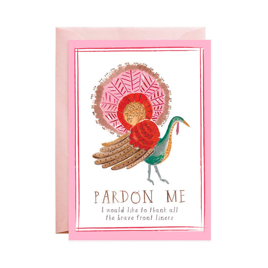 Mr. Boddington's Studio - Pardon the Turkey Thanksgiving Greeting Card