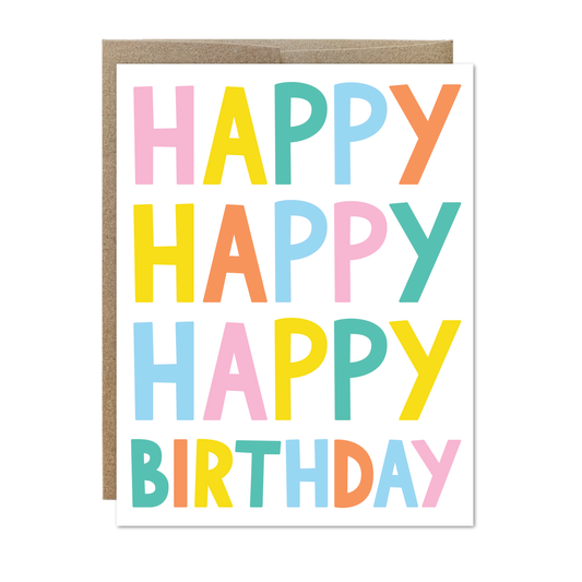 Maison Chanamon - Happy Happy Birthday Card