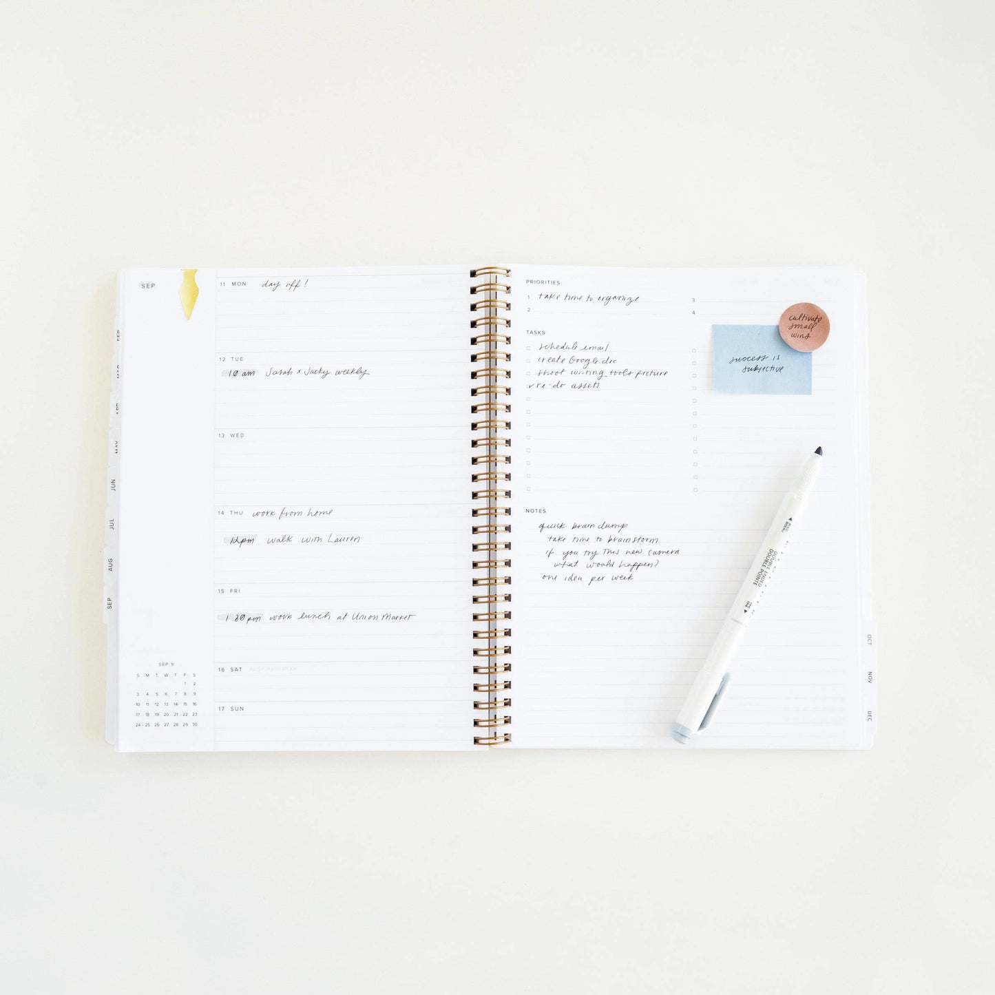 Appointed - 2025 Year Task Planner : Cobalt Yellow