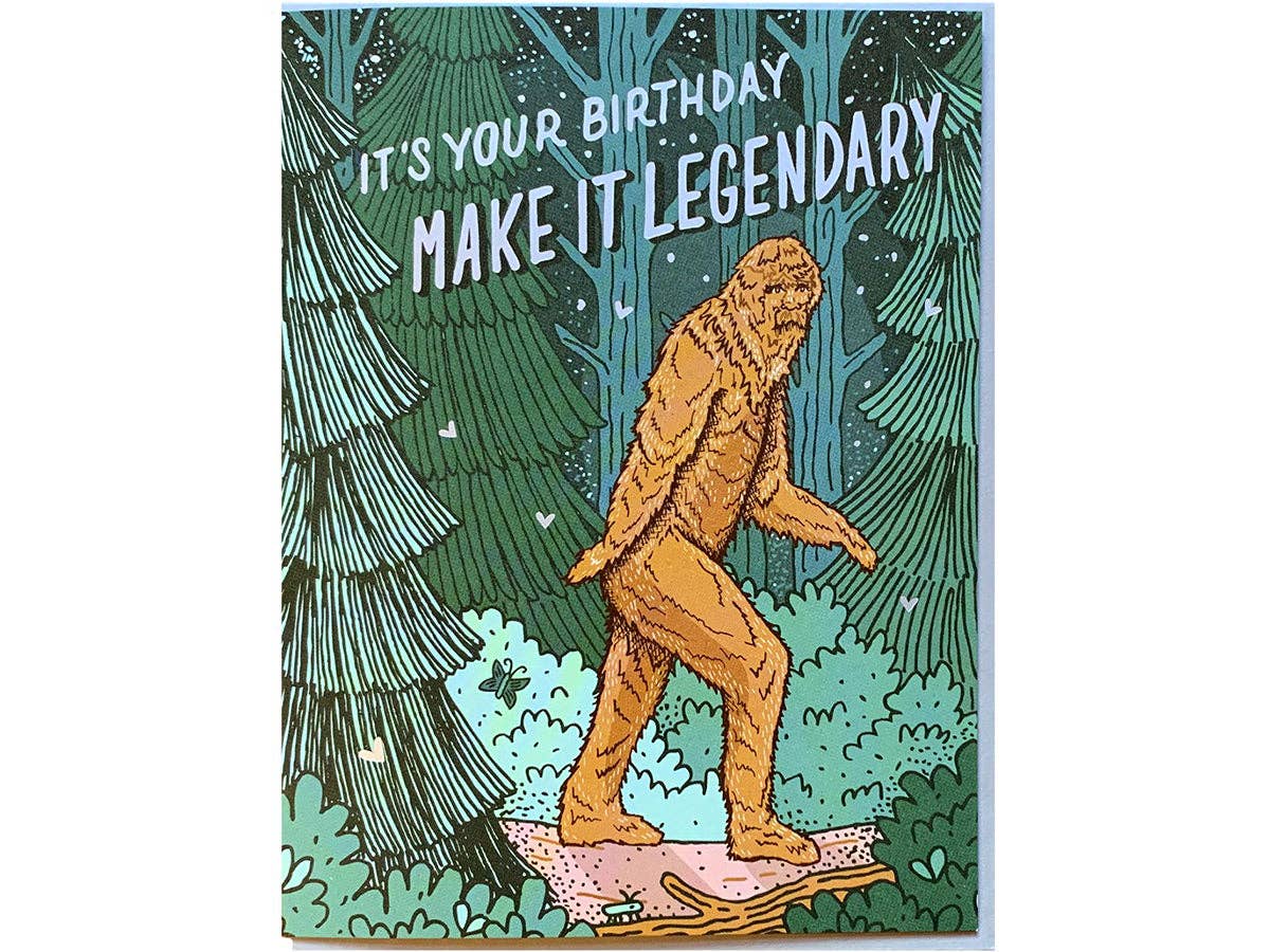 Noteworthy Paper & Press - Bigfoot Birthday Card