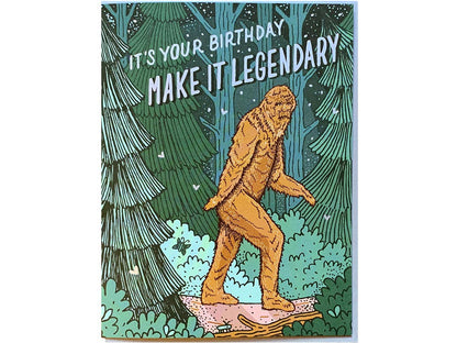 Noteworthy Paper & Press - Bigfoot Birthday Card