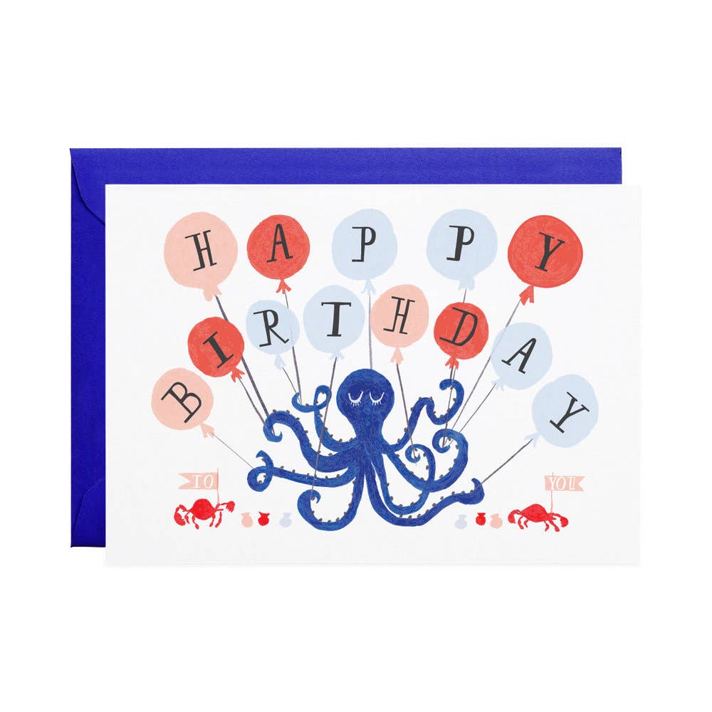 Mr. Boddington's Studio - Eight Balloons - Greeting Card