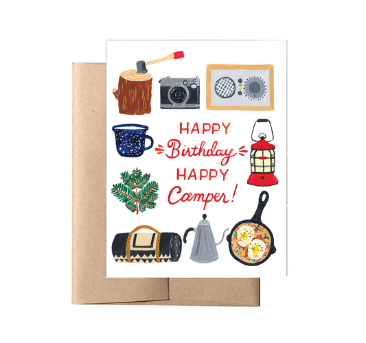 Forage Paper Co. - Happy Camper Birthday Card