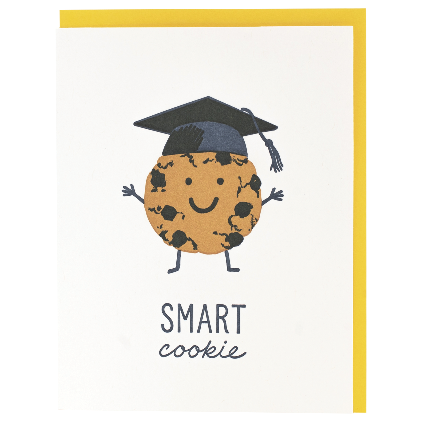 Smudge Ink - Chocolate Chip Cookie Graduation Card