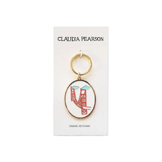 Claudia Pearson - Golden Gate Bridge Enamel Keychain