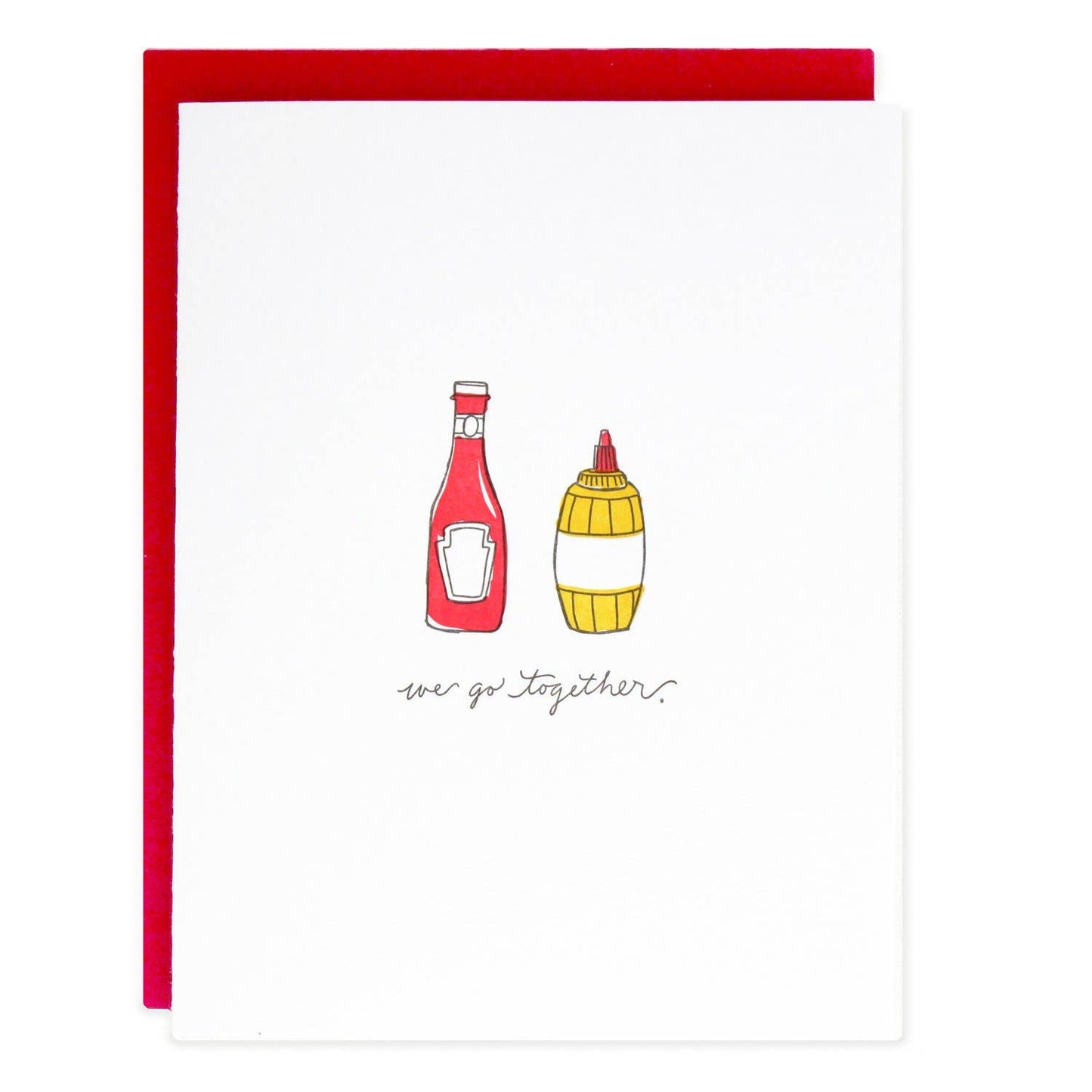 Ramona & Ruth - We Go Together Ketchup Greeting Card