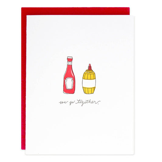 Ramona & Ruth - We Go Together Ketchup Greeting Card