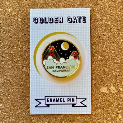 Opal Atlas - San Francisco Golden Gate Enamel Pin