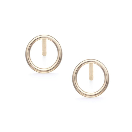 Baleen - Small Open Circle Studs - Gold