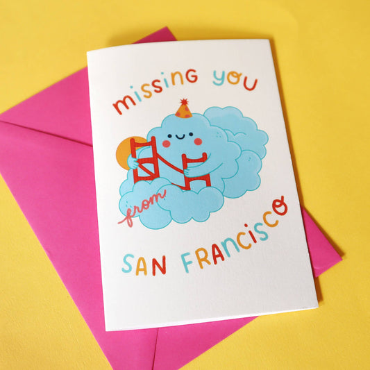 Yay! It's Vica - Missing You from San Francisco Greeting Card