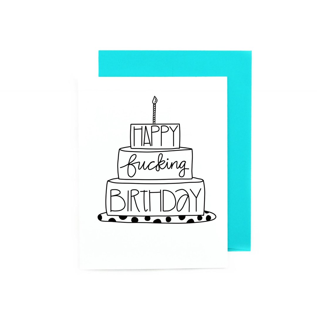 Pretty Peacock Paperie - Happy F*cking Birthday