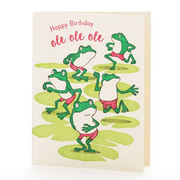 Ilee Papergoods - Frogs Birthday Notecard