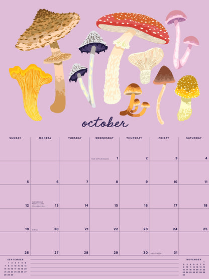 Smudge Ink - 2025 Flourish Wall Calendar