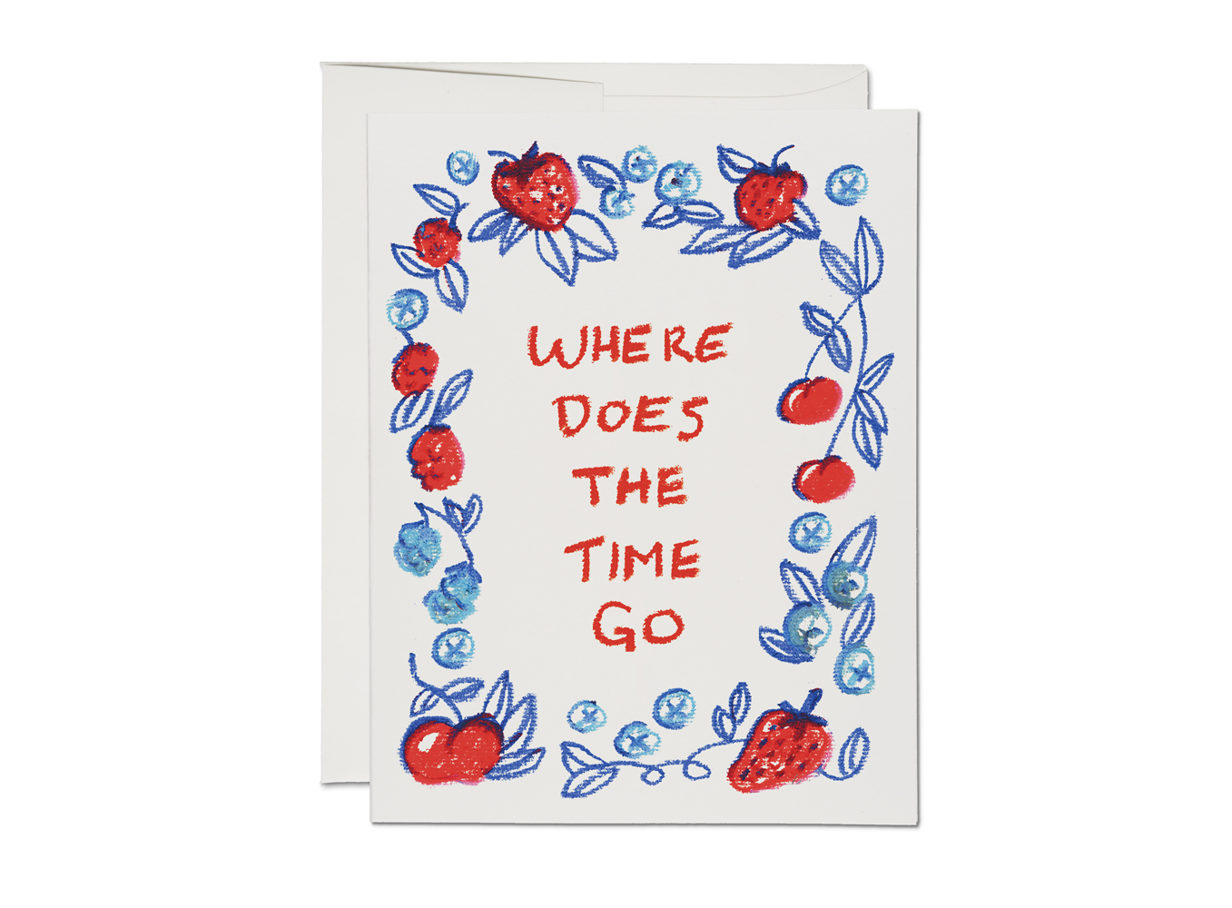 Red Cap Cards - Berry Time friendship greeting card