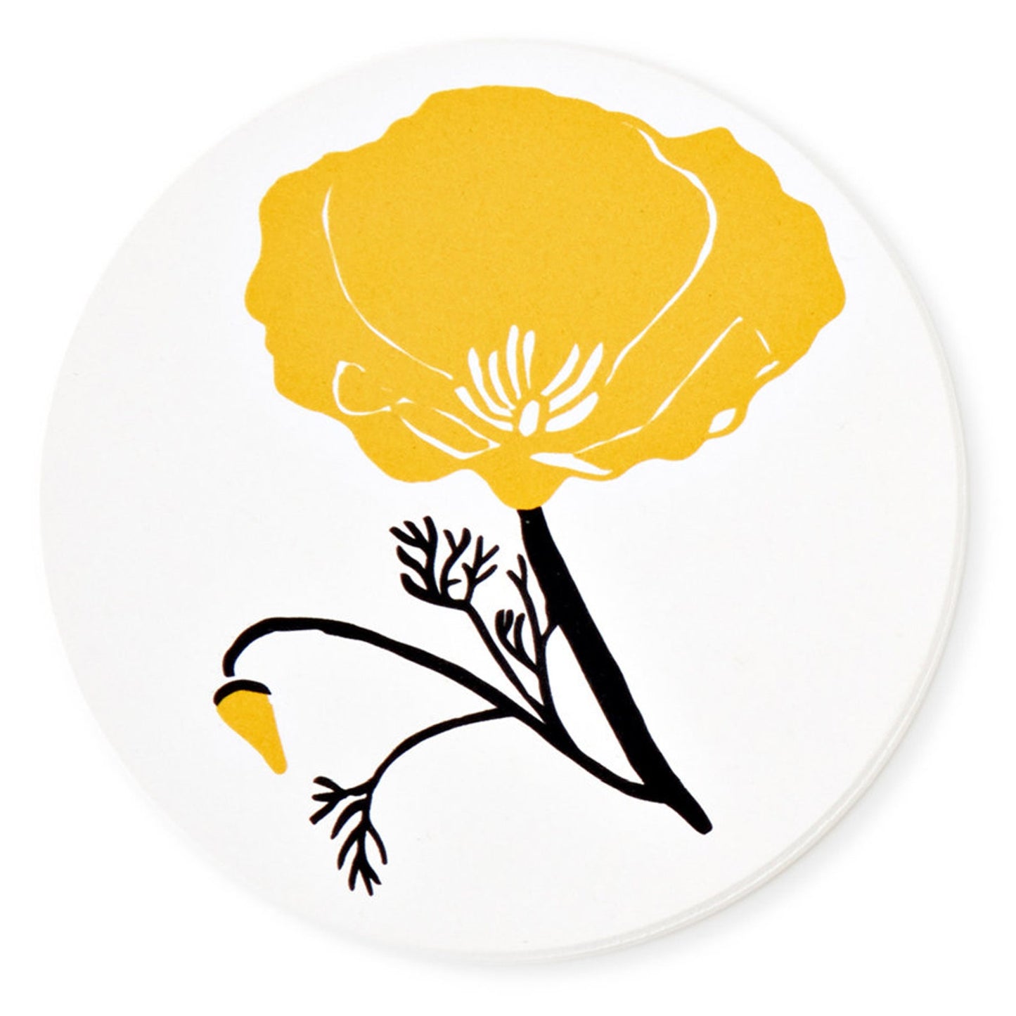 Claudia Pearson - California Poppy Coaster