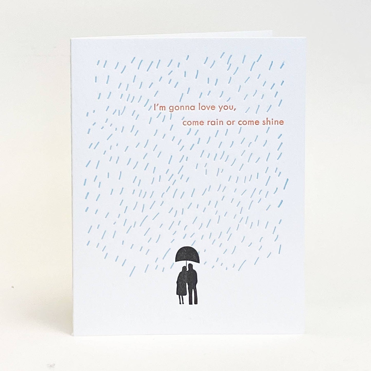 Ilee Papergoods - Rain or Shine Letterpress A2 Card