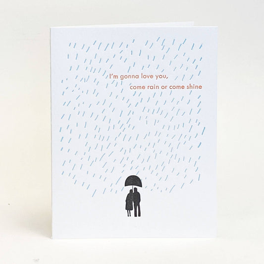 Ilee Papergoods - Rain or Shine Letterpress A2 Card