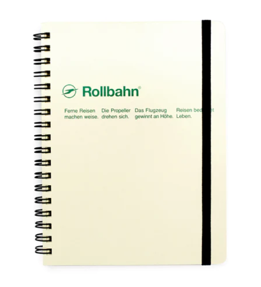 Rollbahn Spiral Notebook - Mini Memo - Cream-Grid