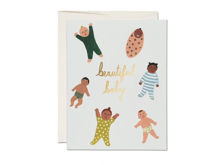 Red Cap Cards - Beautiful Baby greeting card