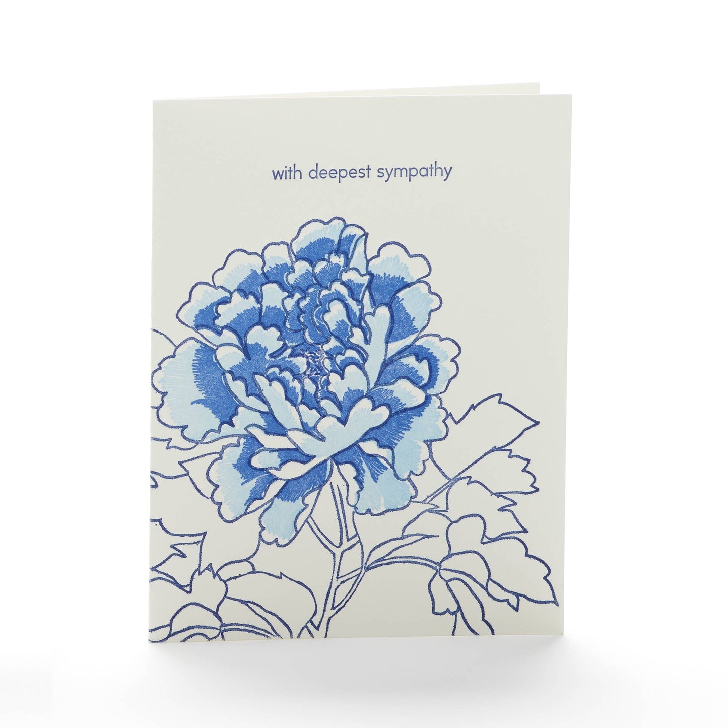 Ilee Papergoods - Peony" With Deepest Sympathy" Notecard