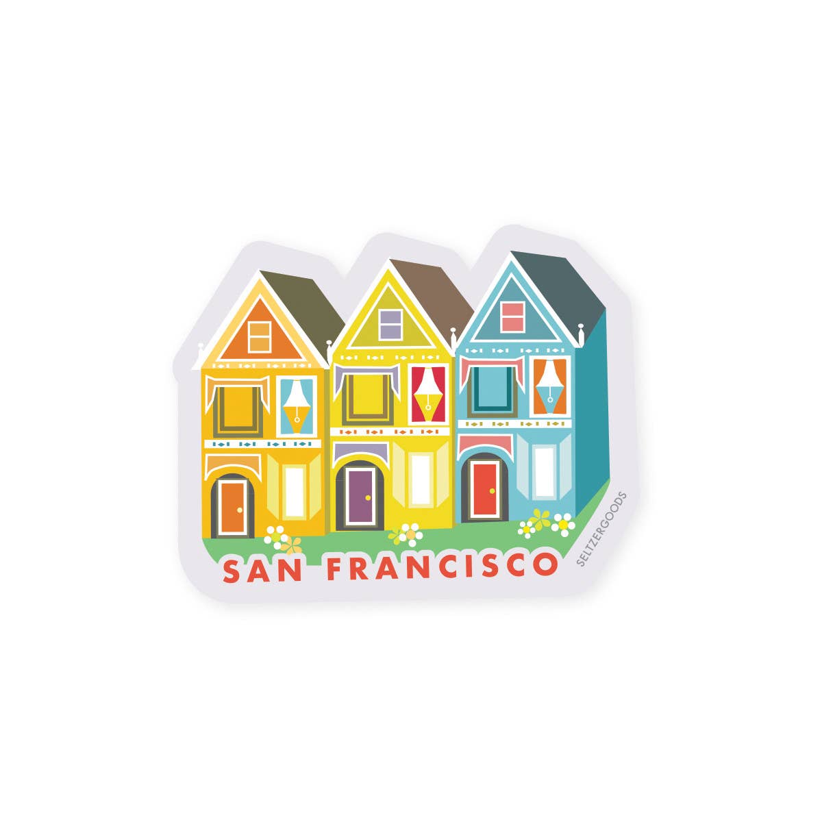 Seltzer Goods - SF Painted Ladies Sticker