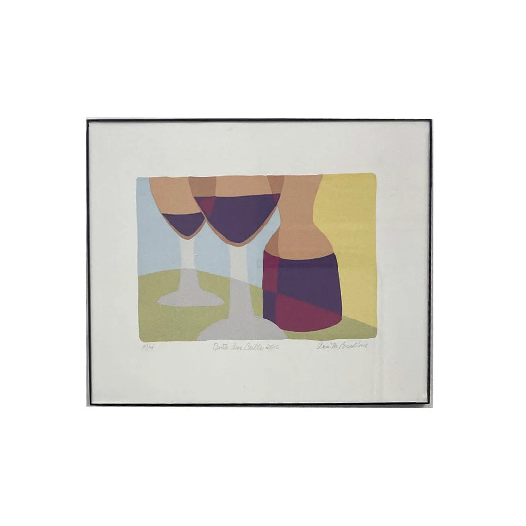 Anne M Breedlove - Screenprint - Wine